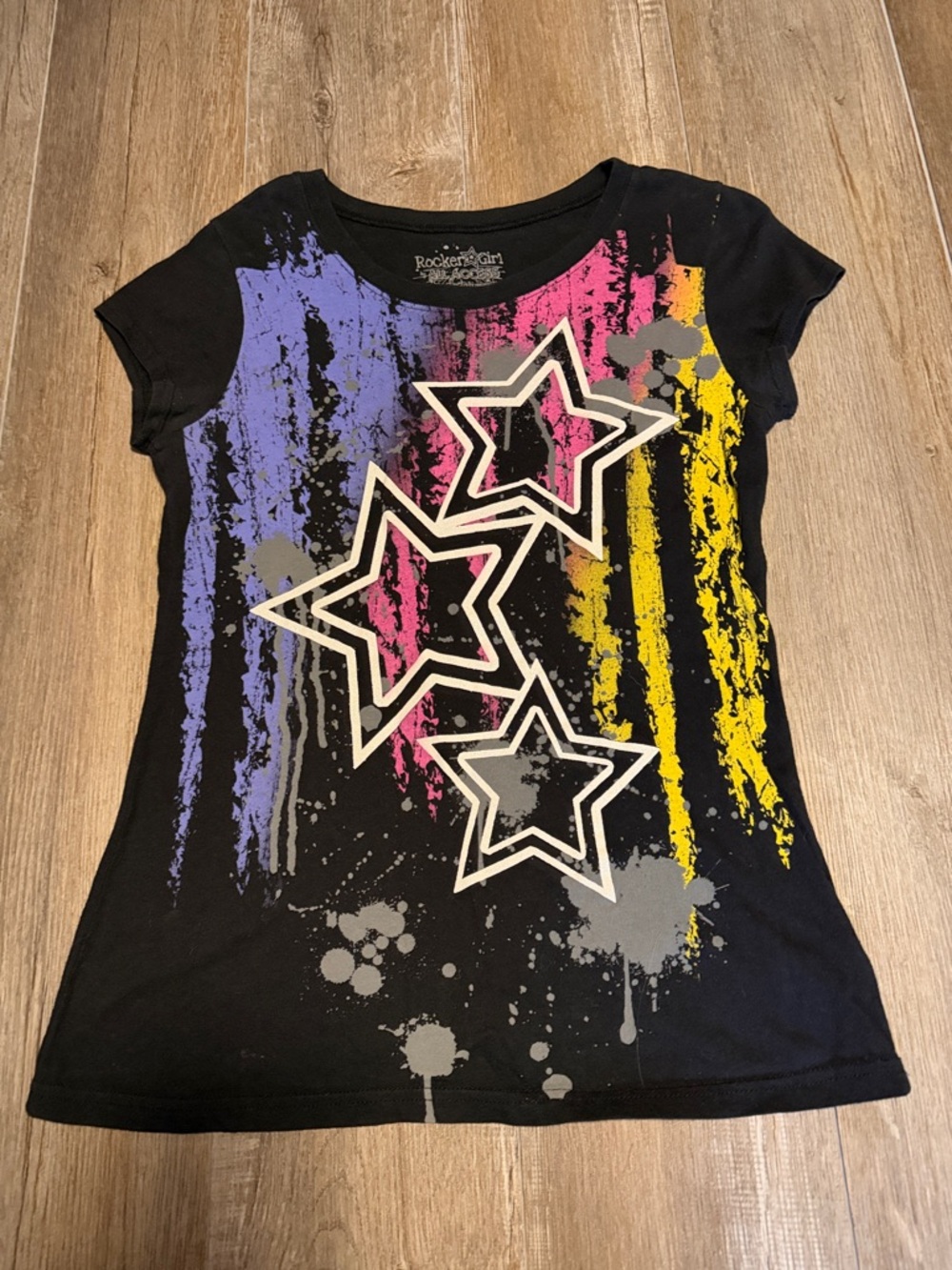 Women’s Rocker Girl by All Access Black Graphic Star Tee